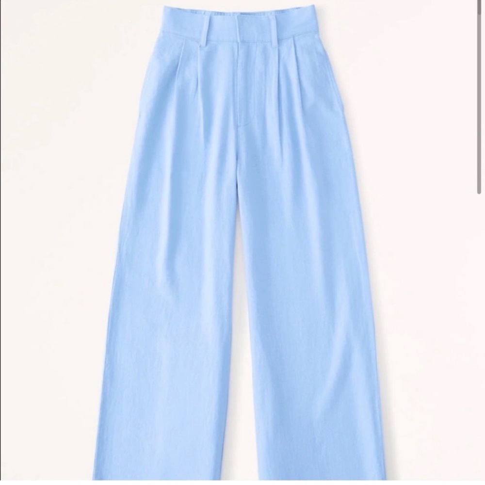 Abercrombie & Fitch Blue Wide Leg Pants